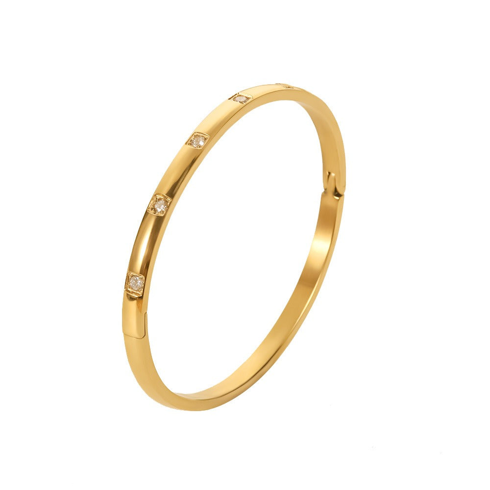 Celestia – Leuchtendes Armband mit weißem Zirkon
