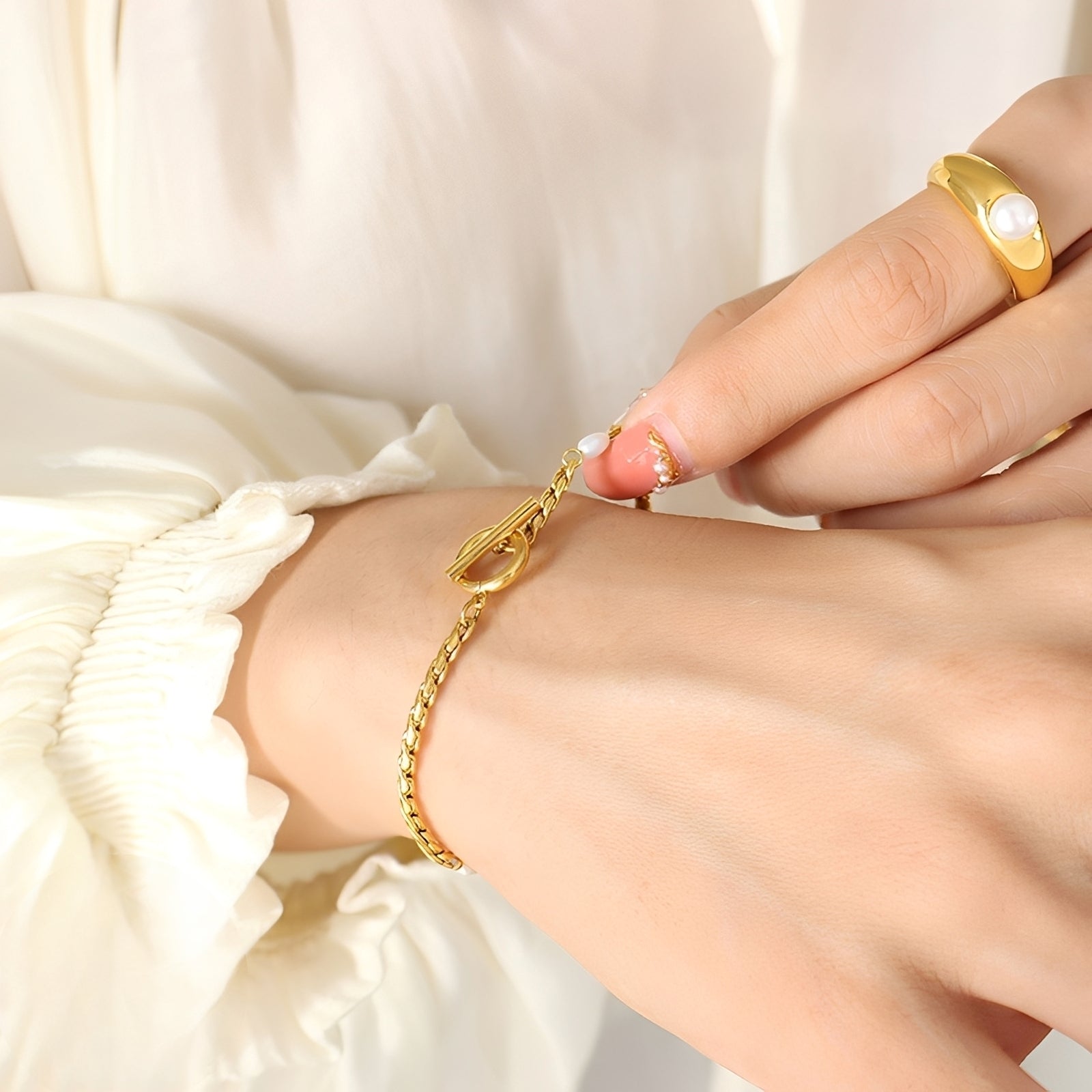Miley – Elegantes Armband mit Süßwasserperle
