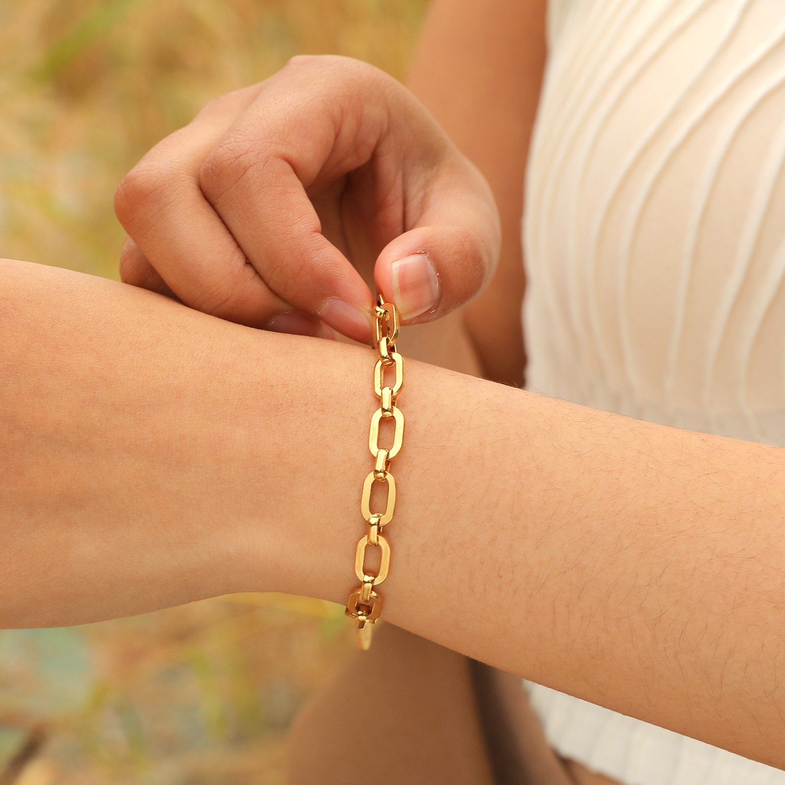 Alina – Set aus Edelstahl-Halskette und Armband