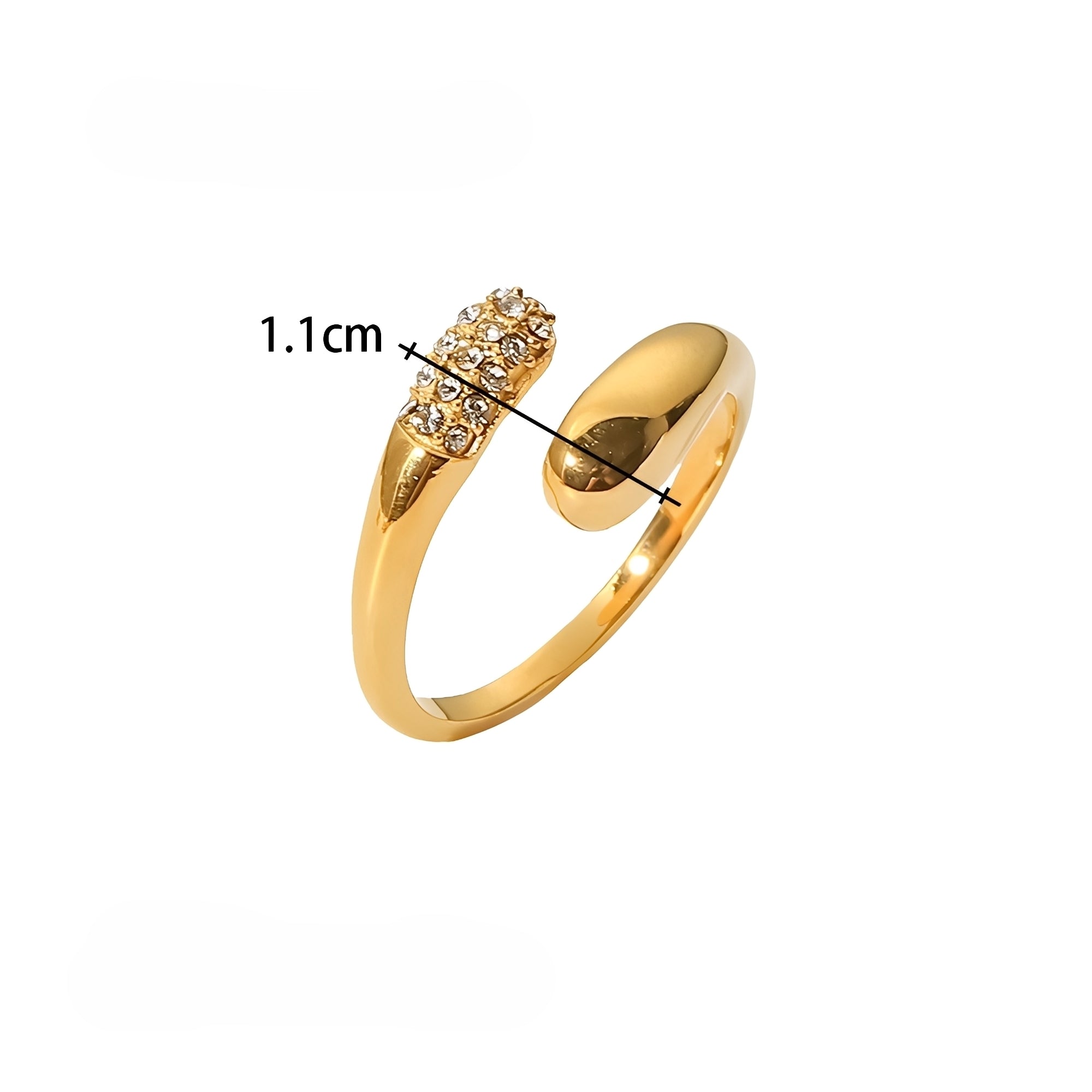 Naya – Geometrischer Ring Minimalistische Linie