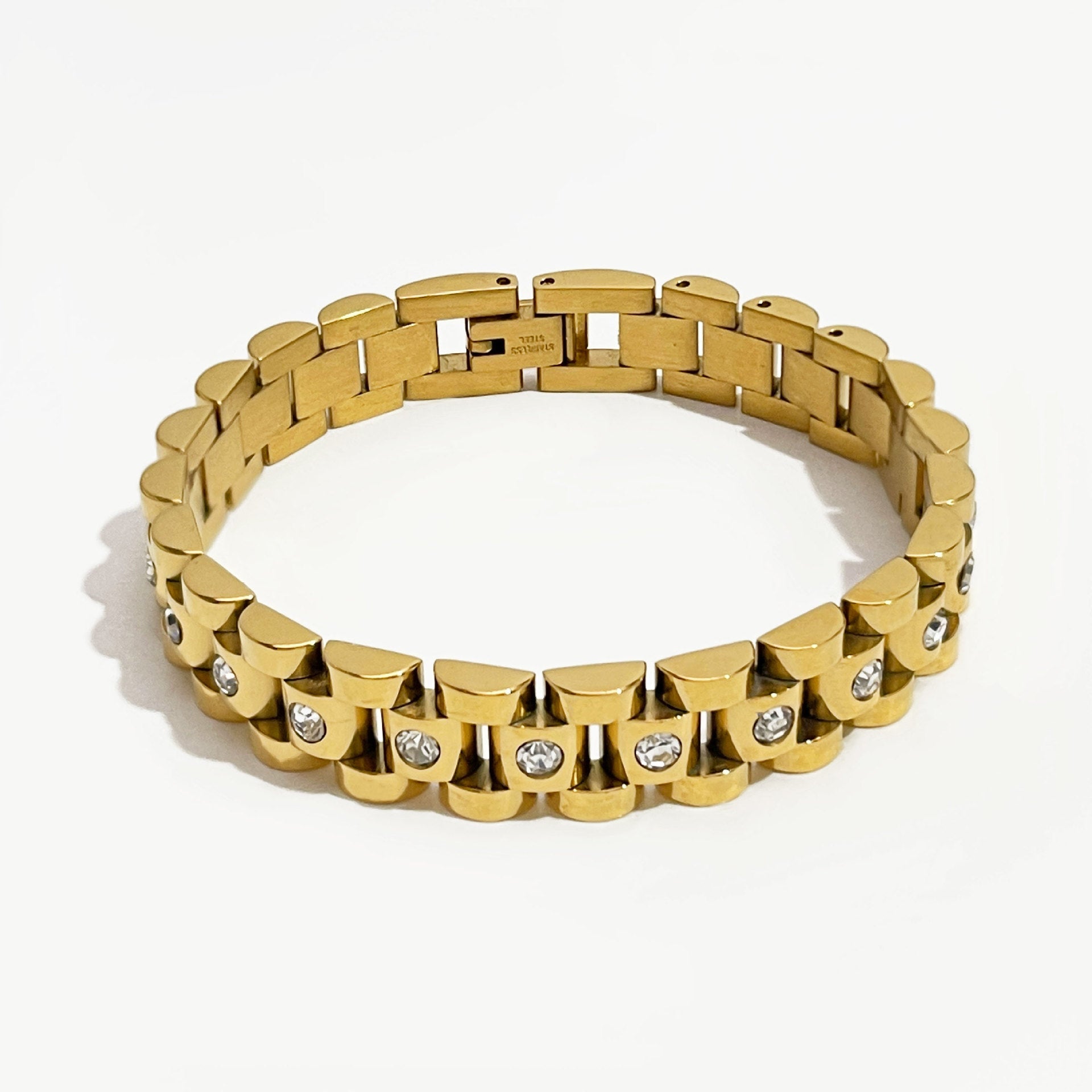 Antonia – Uhrmacher-Gliederarmband aus Titanstahl