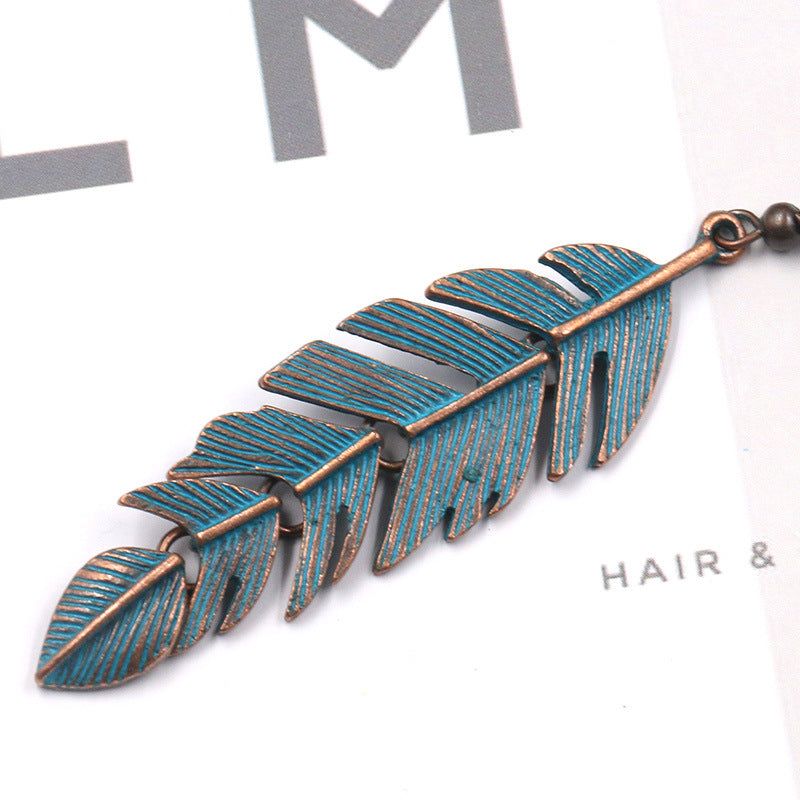 Ivana – Vintage-Blatt-Ohrringe