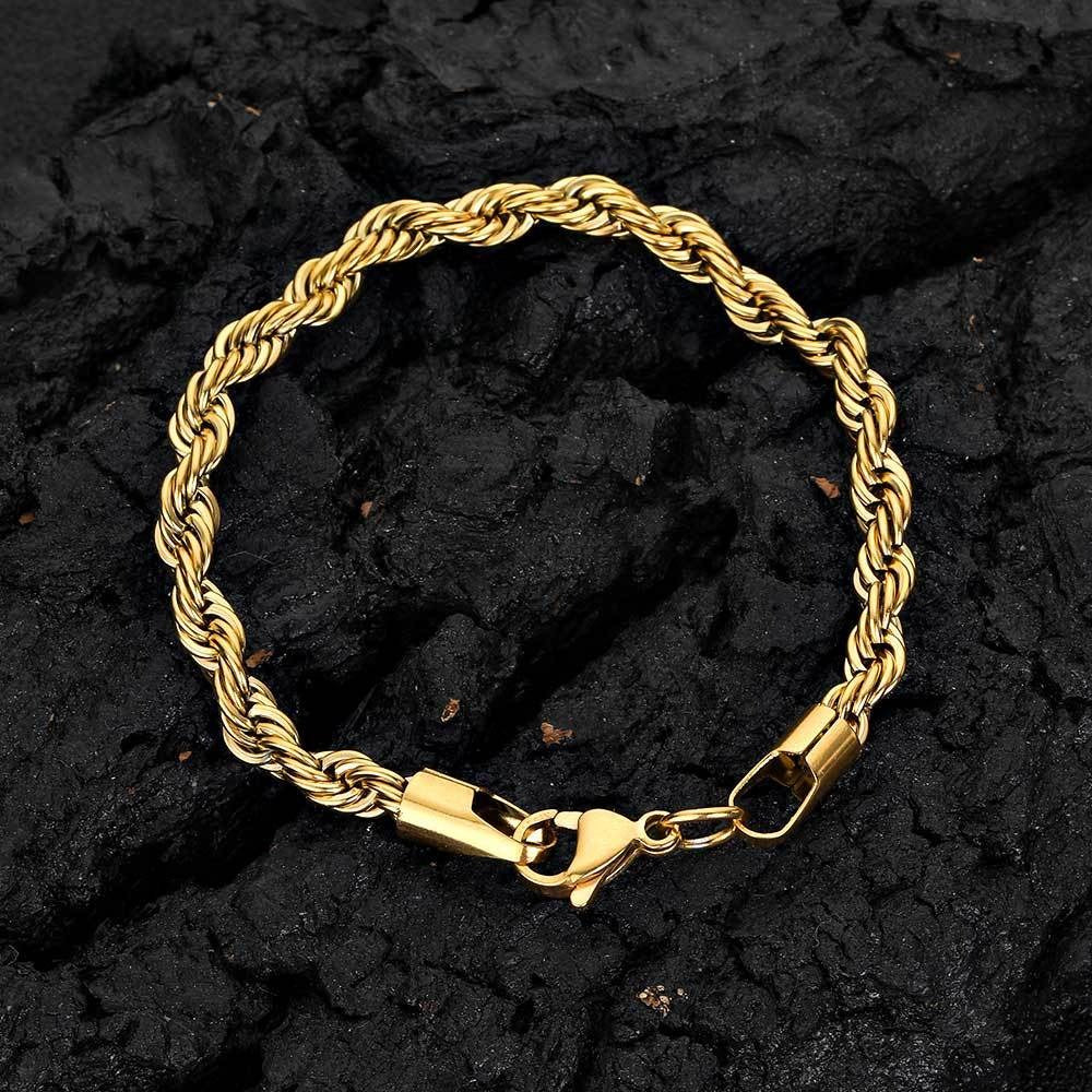 George – Twist-Kette aus Stahl