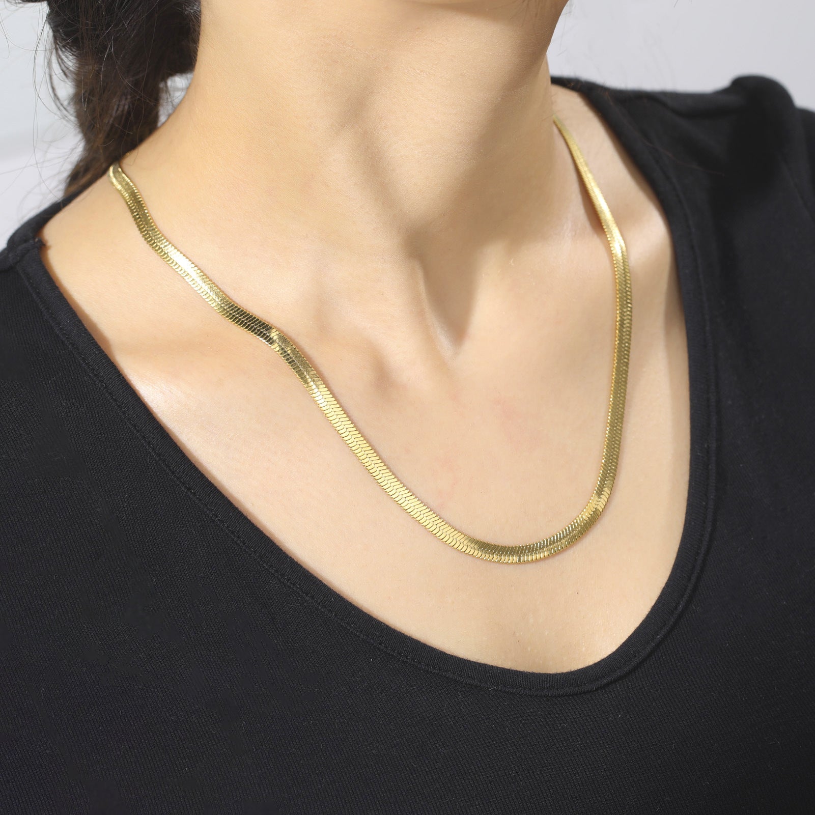 Misu – Schlangen Choker Halskette aus Edelstahl