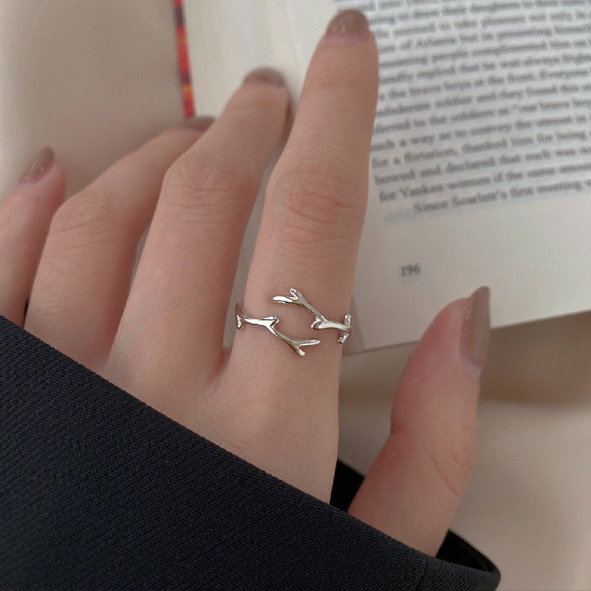 Auren – Ring Zweig Sterlingsilber