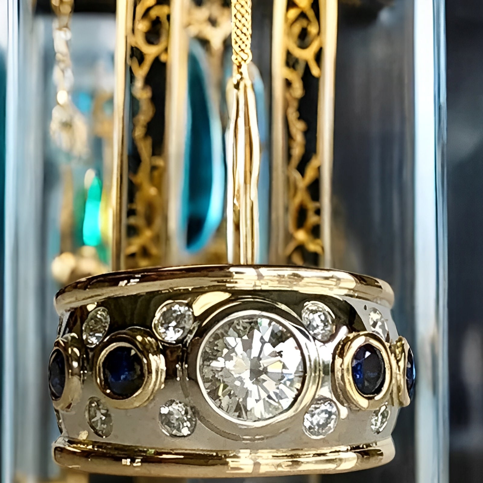 Sierra – Vintage Goldener Ring mit Eingefasstem Zirkon