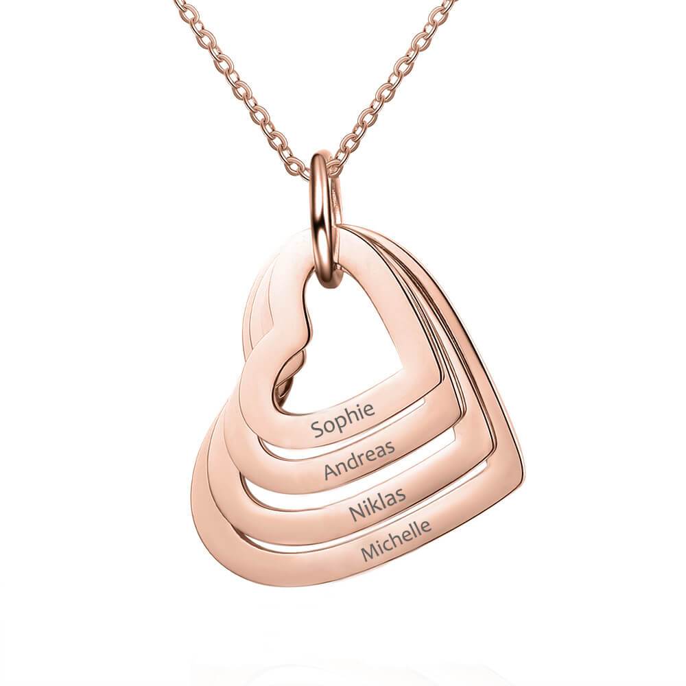 Amelya – Personalisierte Elegante Herzhalskette