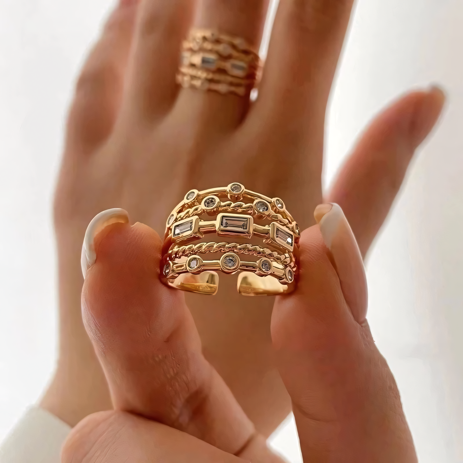 Oriane – Ring Fassung 18K