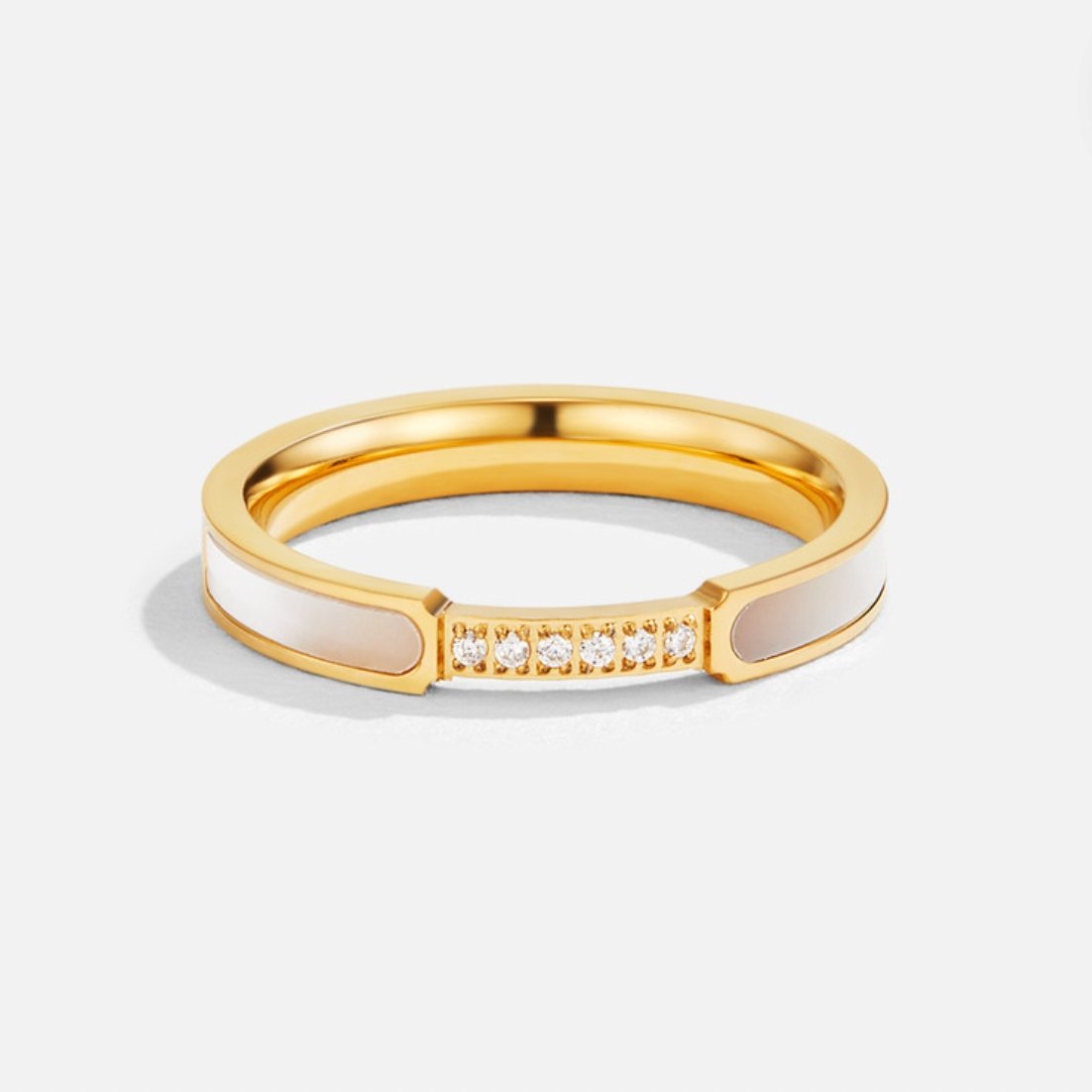 Yassi – Ring Perle und Strahlende Kristalle