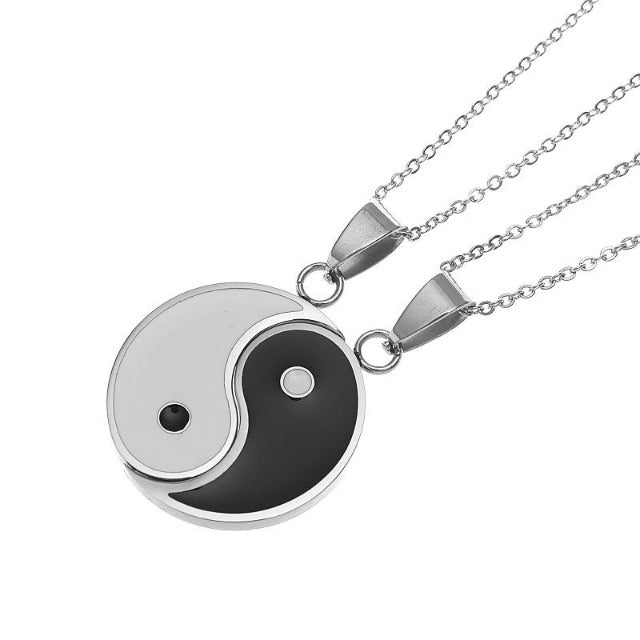 Tao – Trennbare Yin Yang Halskette für Paare oder Freunde