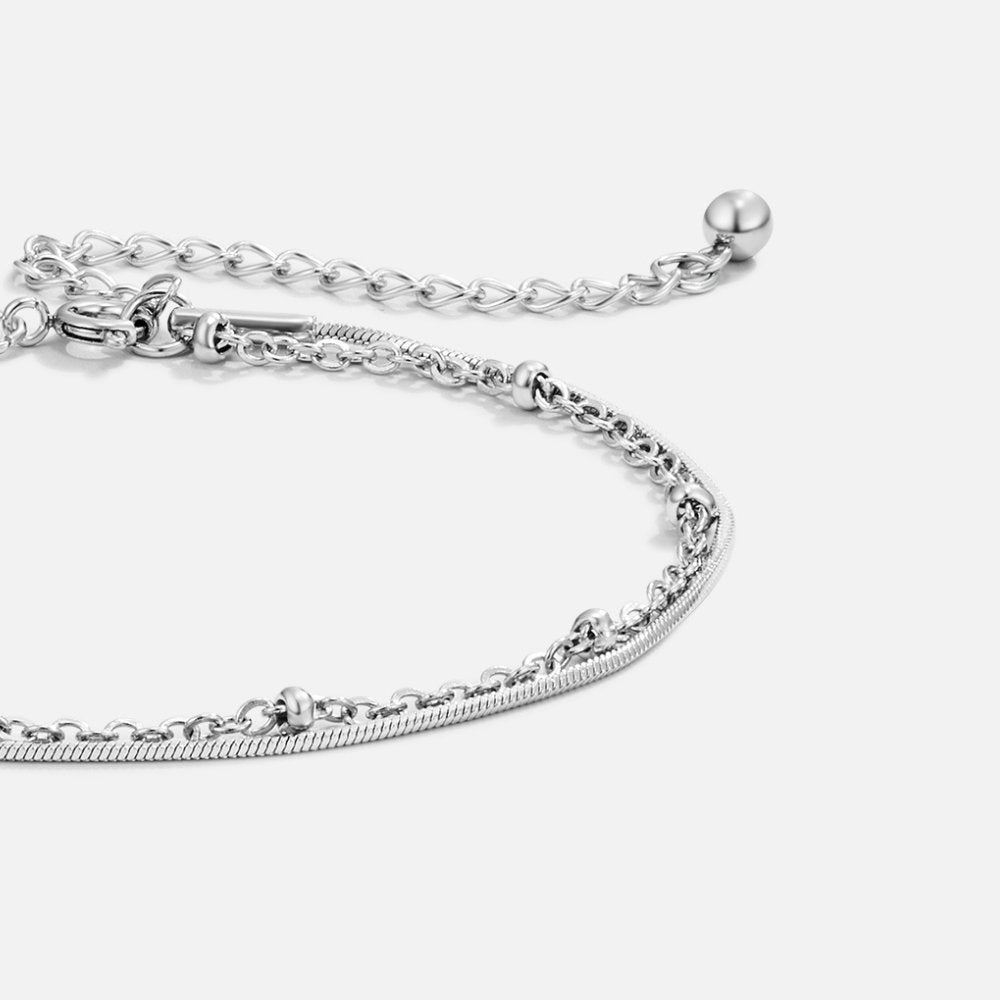 Oya - Silbernes Mehrlagiges Armband