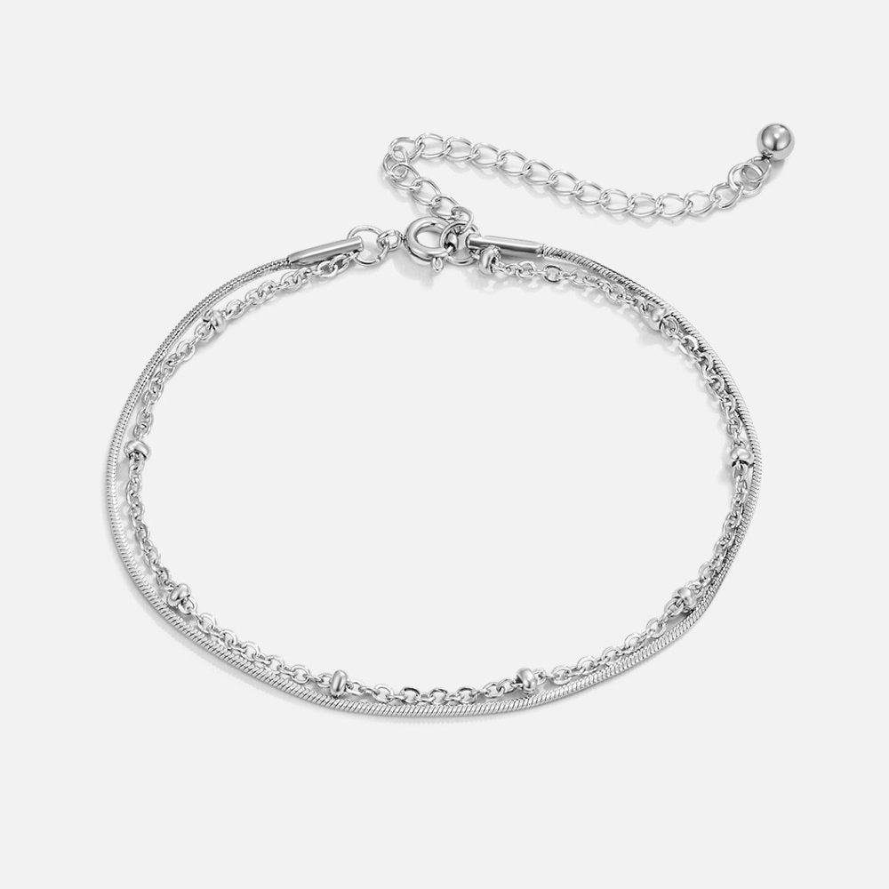 Oya - Silbernes Mehrlagiges Armband