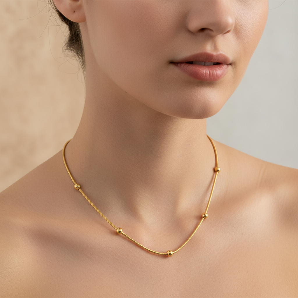 Ellie – Elegante Halskette mit Sieben Perlen