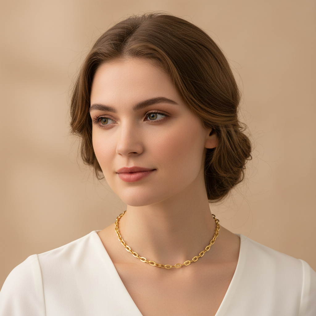 Elea – Einfaches Titanstahl-Halsband