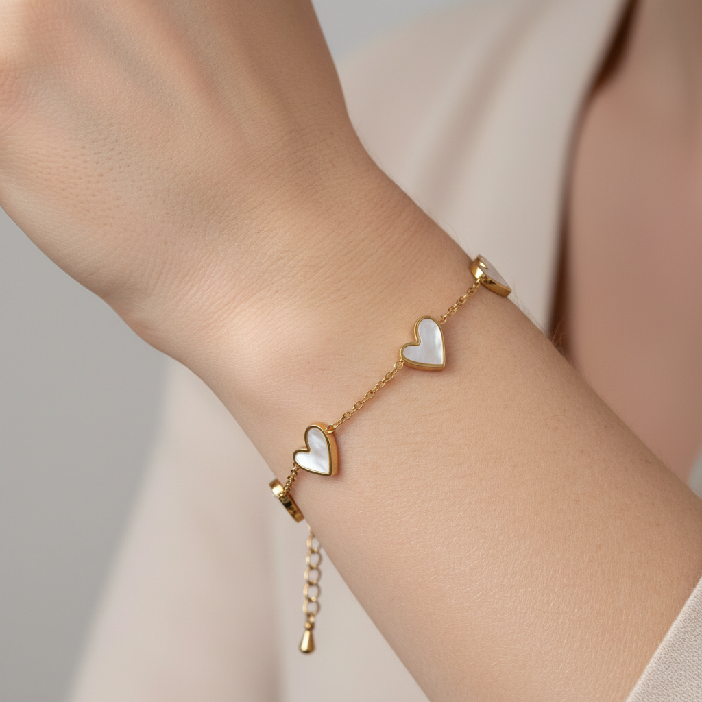 Lisa – Love-Armband aus Edelstahl