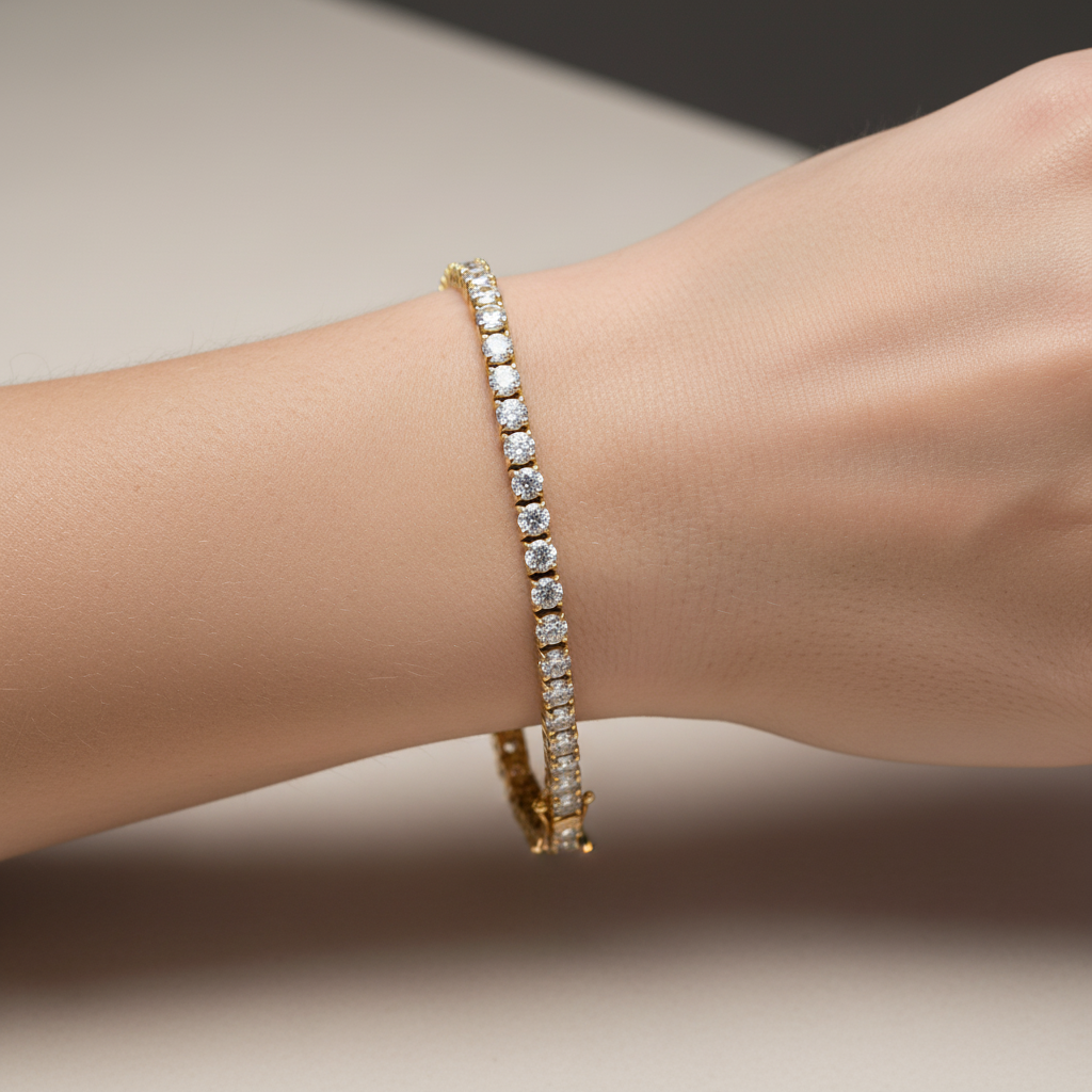 Sienna – Tennisarmband mit glitzernder Zirkonia