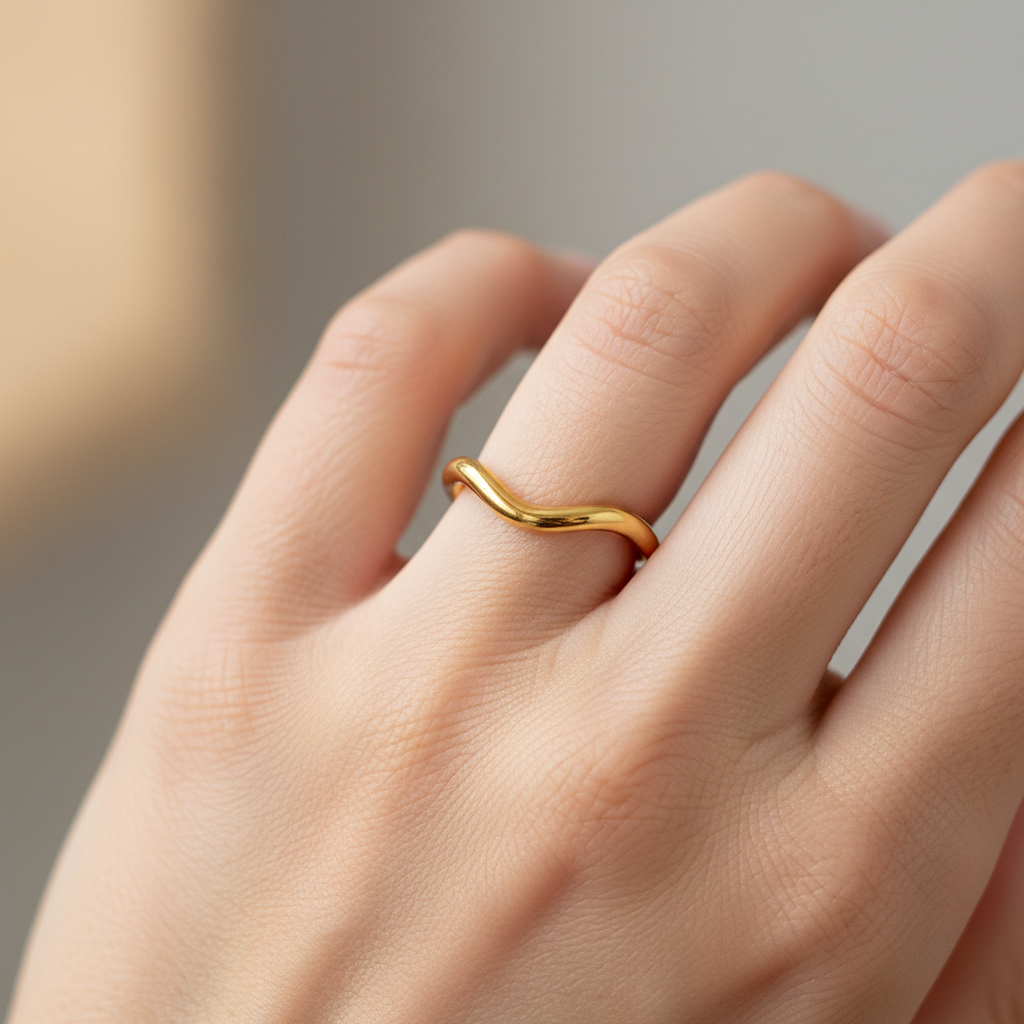Lorena – Ring Welle Elegant Gebogen