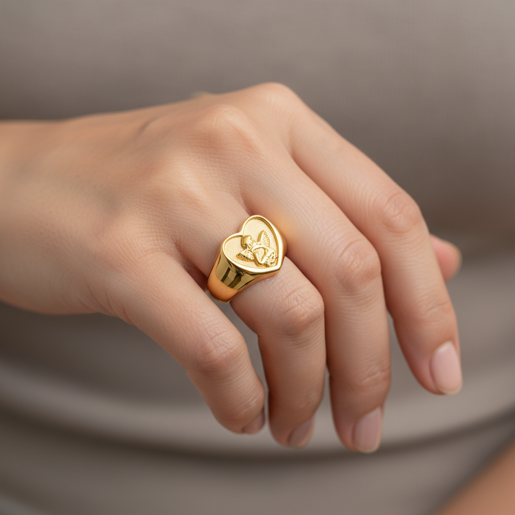 Emma – Ring aus vergoldetem Edelstahl