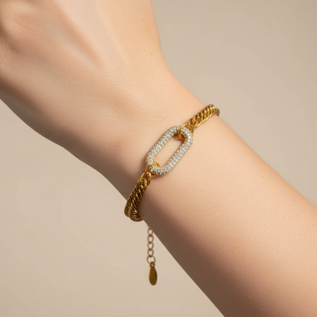 Isabelle – Exquisites Geometrisches Armband