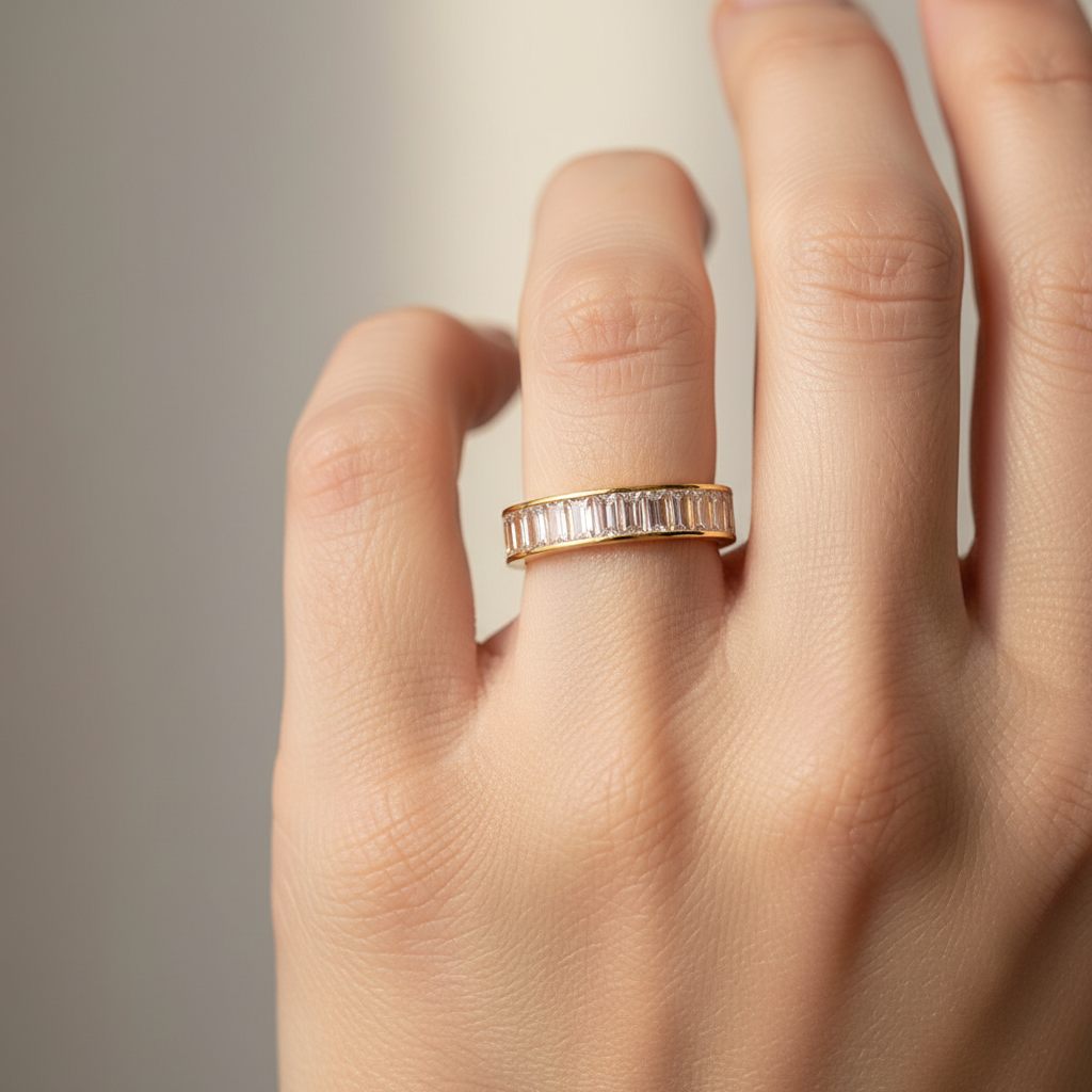 Luna – Bague Frau aus Titanstahl