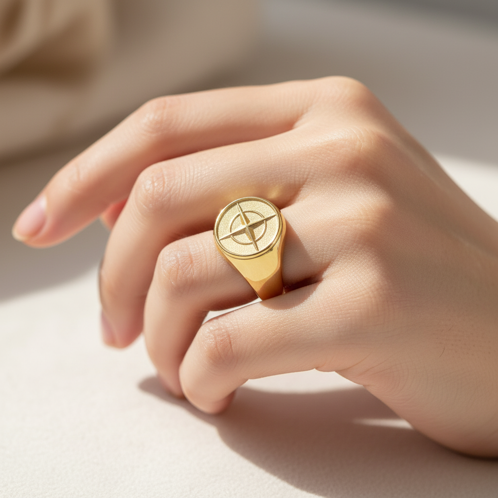Marina – Nautischer Ring mit Ankerdesign