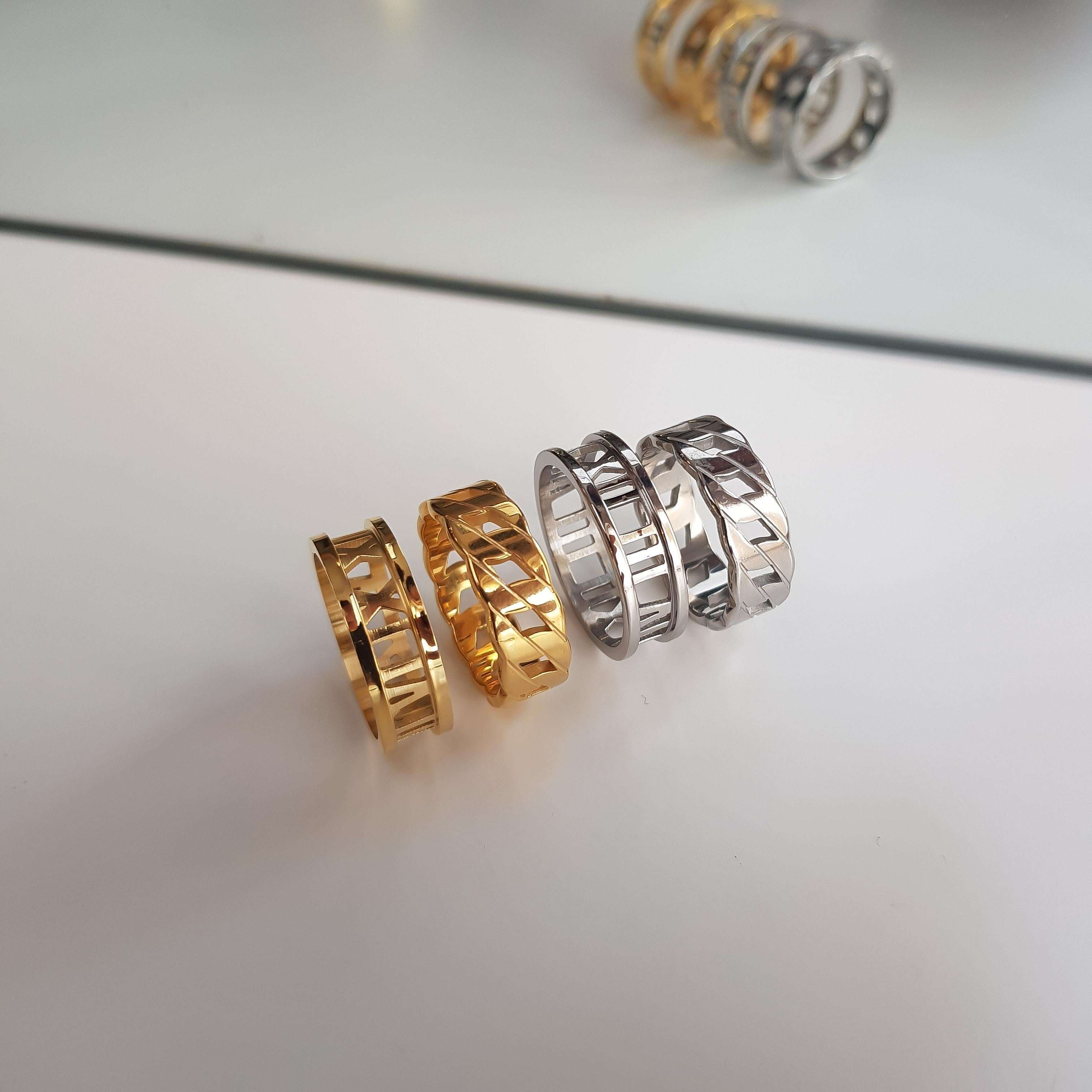 Valérie – Eleganter Ring mit römischen Ziffern