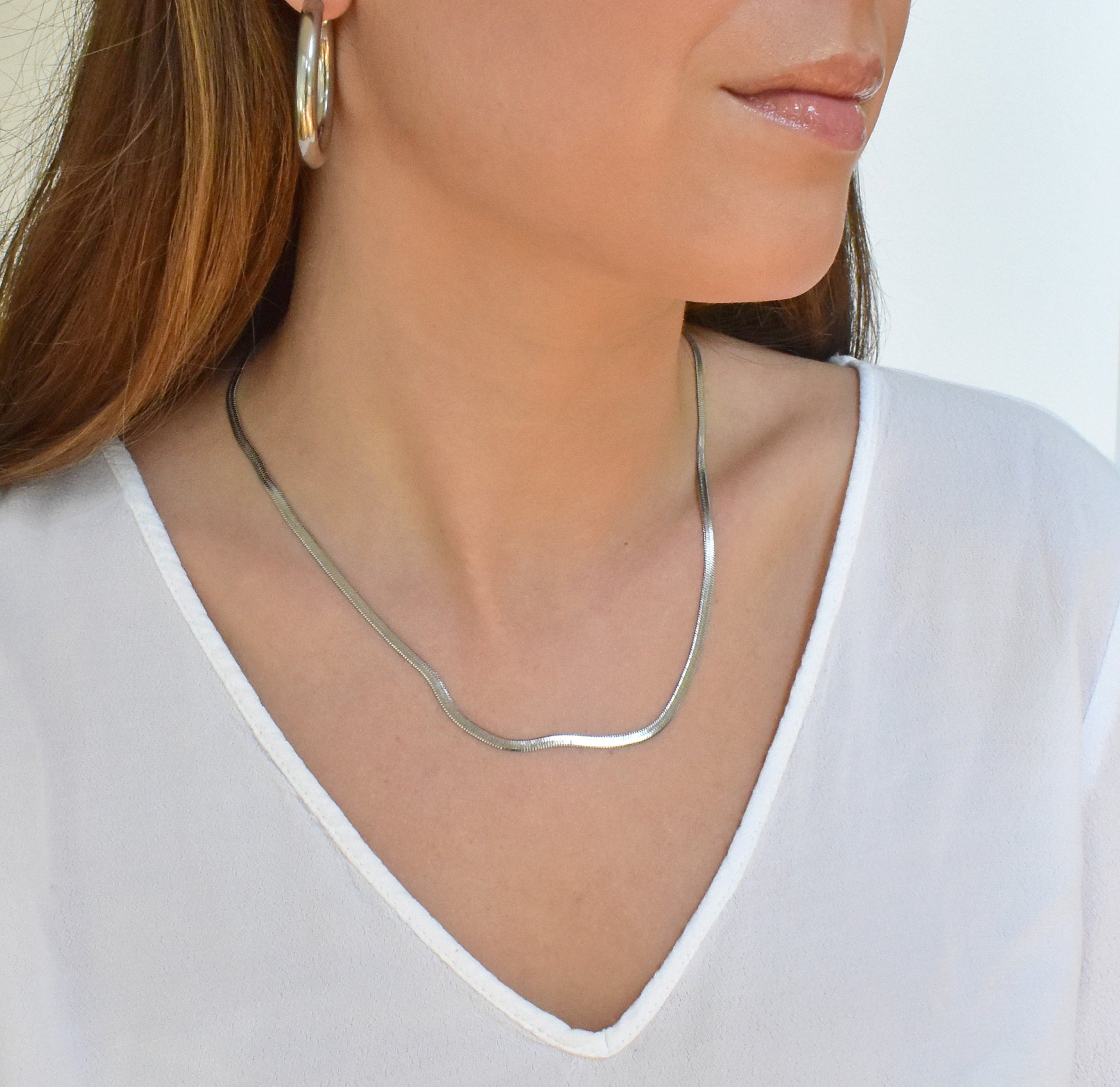 Clara – Collier Serpent aus Edelstahl